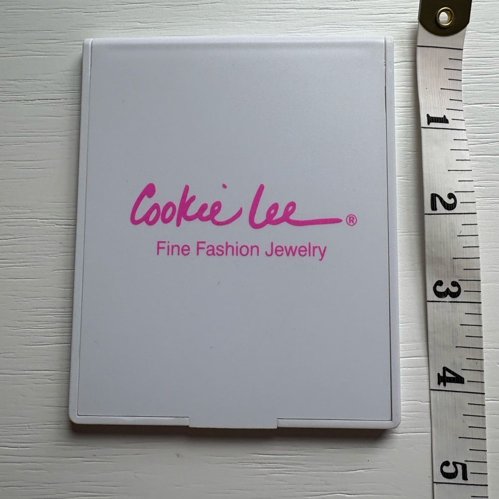 Cookie Lee White Folding Makeup Mirror